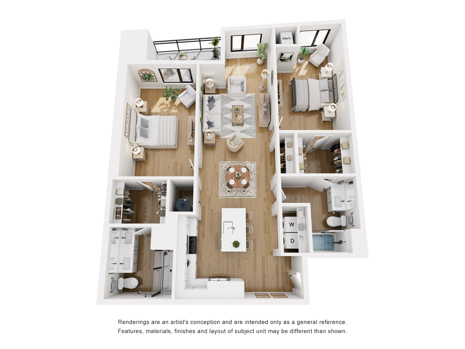Floor plan layout diagram for B4.1-1285